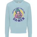 Anime Ra Men Mens Sweatshirt Jumper Light Blue
