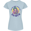 Anime Ra Men Womens Petite Cut T-Shirt Light Blue