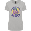 Anime Ra Men Womens Wider Cut T-Shirt Sports Grey