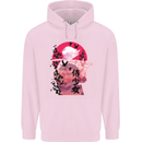 Anime Samurai Woman With Sword Childrens Kids Hoodie Light Pink