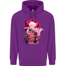 Anime Samurai Woman With Sword Childrens Kids Hoodie Purple