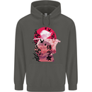 Anime Samurai Woman With Sword Childrens Kids Hoodie Storm Grey