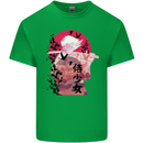 Anime Samurai Woman With Sword Kids T-Shirt Childrens Irish Green