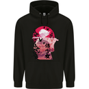 Anime Samurai Woman With Sword Mens 80% Cotton Hoodie Black