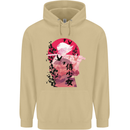 Anime Samurai Woman With Sword Mens 80% Cotton Hoodie Sand