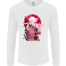 Anime Samurai Woman With Sword Mens Long Sleeve T-Shirt White