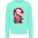 Anime Samurai Woman With Sword Mens Sweatshirt Jumper Peppermint