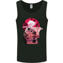 Anime Samurai Woman With Sword Mens Vest Tank Top Black