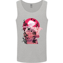 Anime Samurai Woman With Sword Mens Vest Tank Top Sports Grey