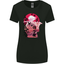 Anime Samurai Woman With Sword Womens Wider Cut T-Shirt Black
