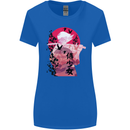 Anime Samurai Woman With Sword Womens Wider Cut T-Shirt Royal Blue
