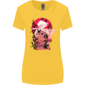 Anime Samurai Woman With Sword Womens Wider Cut T-Shirt Yellow