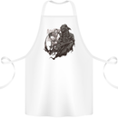Another Day Another Dollar Grim Reaper Cotton Apron 100% Organic White