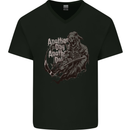 Another Day Another Dollar Grim Reaper Mens V-Neck Cotton T-Shirt Black