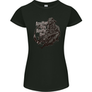 Another Day Another Dollar Grim Reaper Womens Petite Cut T-Shirt Black