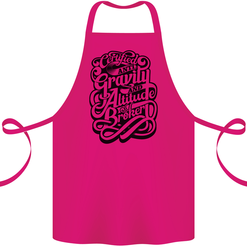Anti-Gravity Pilot Hang Gliding Paragliding Cotton Apron 100% Organic Pink