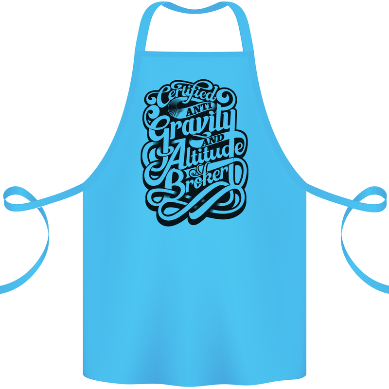 Anti-Gravity Pilot Hang Gliding Paragliding Cotton Apron 100% Organic Turquoise