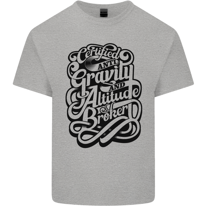 Anti-Gravity Pilot Hang Gliding Paragliding Mens Cotton T-Shirt Tee Top Sports Grey