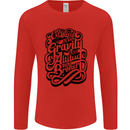 Anti-Gravity Pilot Hang Gliding Paragliding Mens Long Sleeve T-Shirt Red