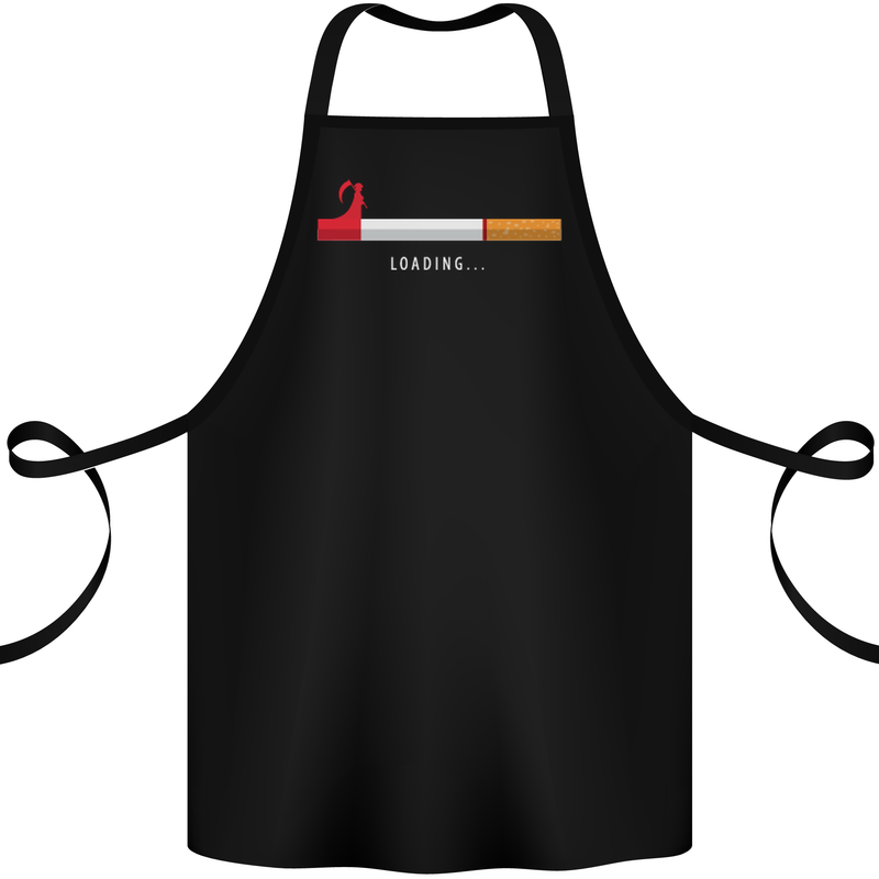 Anti Smoking Grim Reaper Smoker Give UP Cotton Apron 100% Organic Black