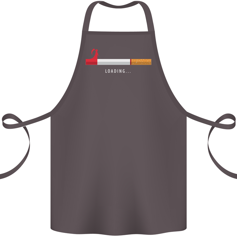 Anti Smoking Grim Reaper Smoker Give UP Cotton Apron 100% Organic Dark Grey