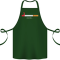 Anti Smoking Grim Reaper Smoker Give UP Cotton Apron 100% Organic Forest Green