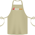 Anti Smoking Grim Reaper Smoker Give UP Cotton Apron 100% Organic Khaki