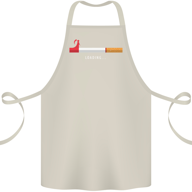 Anti Smoking Grim Reaper Smoker Give UP Cotton Apron 100% Organic Natural