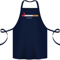 Anti Smoking Grim Reaper Smoker Give UP Cotton Apron 100% Organic Navy Blue