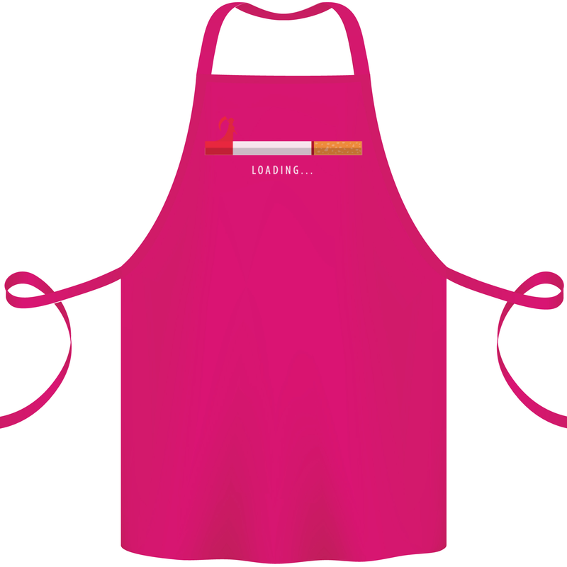 Anti Smoking Grim Reaper Smoker Give UP Cotton Apron 100% Organic Pink