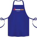 Anti Smoking Grim Reaper Smoker Give UP Cotton Apron 100% Organic Royal Blue