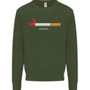 Anti Smoking Grim Reaper Smoker Give UP Kids Sweatshirt Jumper Forest Green