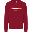 Anti Smoking Grim Reaper Smoker Give UP Kids Sweatshirt Jumper Red