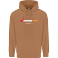 Anti Smoking Grim Reaper Smoker Give UP Mens 80% Cotton Hoodie Caramel Latte