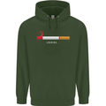 Anti Smoking Grim Reaper Smoker Give UP Mens 80% Cotton Hoodie Forest Green