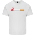 Anti Smoking Grim Reaper Smoker Give UP Mens Cotton T-Shirt Tee Top White