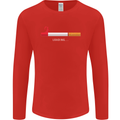 Anti Smoking Grim Reaper Smoker Give UP Mens Long Sleeve T-Shirt Red