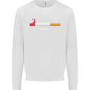 Anti Smoking Grim Reaper Smoker Give UP Mens Sweatshirt Jumper White