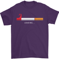 Anti Smoking Grim Reaper Smoker Give UP Mens T-Shirt Cotton Gildan Purple