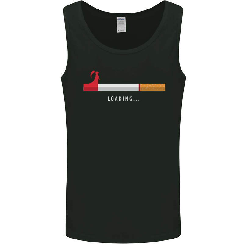 Anti Smoking Grim Reaper Smoker Give UP Mens Vest Tank Top Black