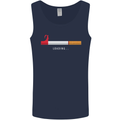 Anti Smoking Grim Reaper Smoker Give UP Mens Vest Tank Top Navy Blue