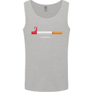 Anti Smoking Grim Reaper Smoker Give UP Mens Vest Tank Top Sports Grey