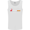 Anti Smoking Grim Reaper Smoker Give UP Mens Vest Tank Top White