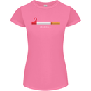 Anti Smoking Grim Reaper Smoker Give UP Womens Petite Cut T-Shirt Azalea