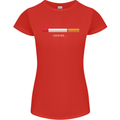Anti Smoking Grim Reaper Smoker Give UP Womens Petite Cut T-Shirt Red