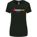 Anti Smoking Grim Reaper Smoker Give UP Womens Wider Cut T-Shirt Black