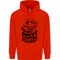 Anti Valentines Club Romance Single Day Childrens Kids Hoodie Bright Red