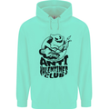 Anti Valentines Club Romance Single Day Childrens Kids Hoodie Peppermint