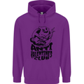 Anti Valentines Club Romance Single Day Childrens Kids Hoodie Purple