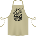 Anti Valentines Club Romance Single Day Cotton Apron 100% Organic Khaki